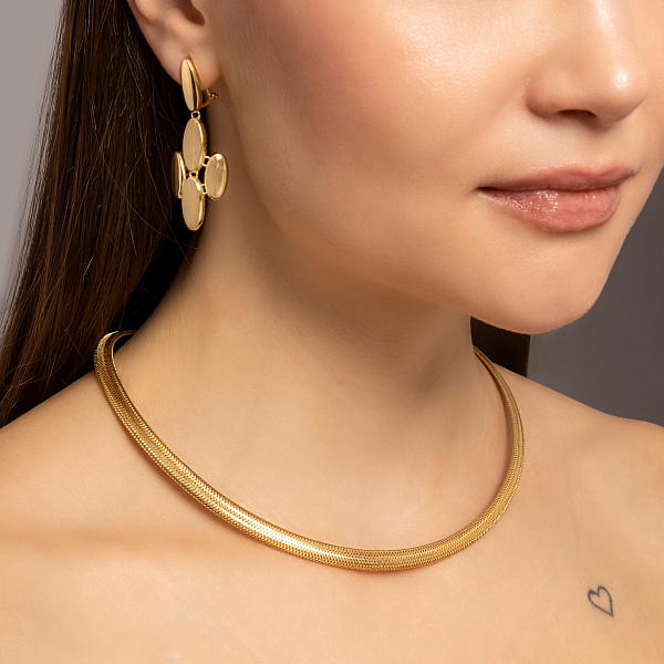 Серьги Francelli из желтого золота (арт. е1091798ж) – изображение 3