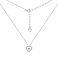 Серебряное колье Сердце (арт. 7507/2372) – изображение 2