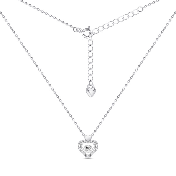 Серебряное колье Сердце (арт. 7507/2372) – изображение 2