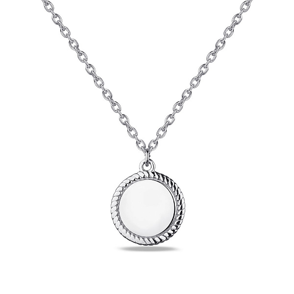 Серебряное колье без камней (арт. 7507/1783) – изображение 1