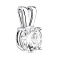 Серебряная подвеска с фианитом (арт. 7503/39046р) – изображение 1