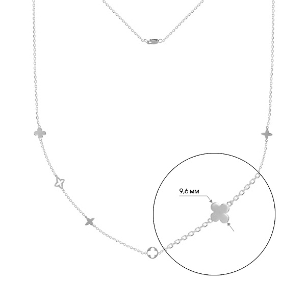 Колье из белого золота (арт. 351495б) – изображение 2