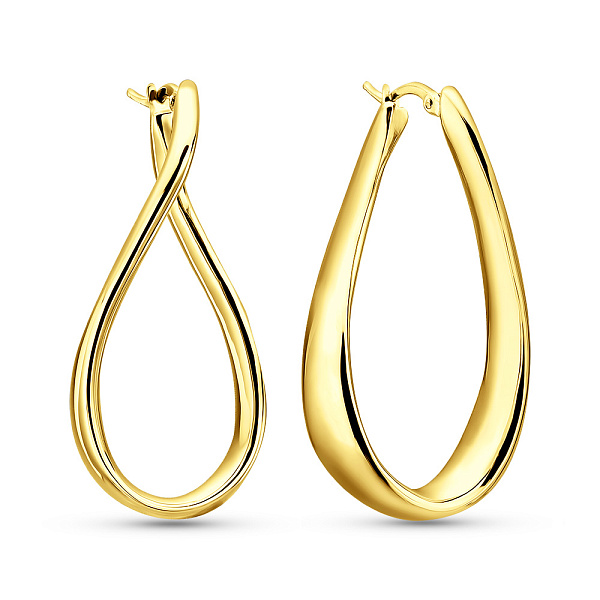 Сережки з жовтого золота Francelli (арт. е1091744/40ж) – зображення 1