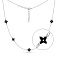 Серебряное колье Клевер (арт. 7507/2032/8еч) – изображение 1