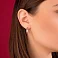 Серьги-кольца из красного золота Олимпия (арт. 1091205/20) – изображение 2