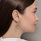 Серьги из красного золота (арт. 1101246) – изображение 3