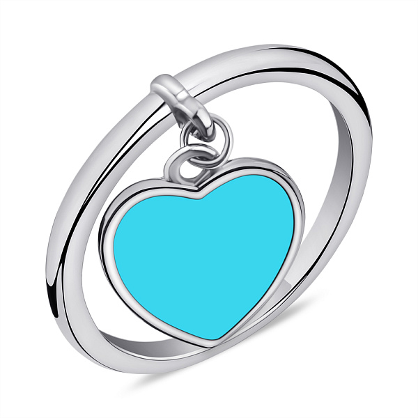 Серебряное кольцо с эмалью (арт. 7501/КК2З/1037-16,5) – изображение 1