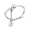 Серебряное кольцо с подвеской (арт. 7501/680кп) – изображение 1