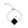 Серебряное кольцо Клевер с ониксом (арт. 7501/8390/9о) – изображение 2