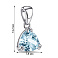 Серебряный кулон с одним топазом (арт. 7503/1690-6ПгП) – изображение 2