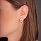 Серьги из красного золота Сердечки без камней (арт. 110983) – изображение 2