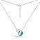 Серебряное колье с синим опалом (арт. 7507/2242Пос) – изображение 3