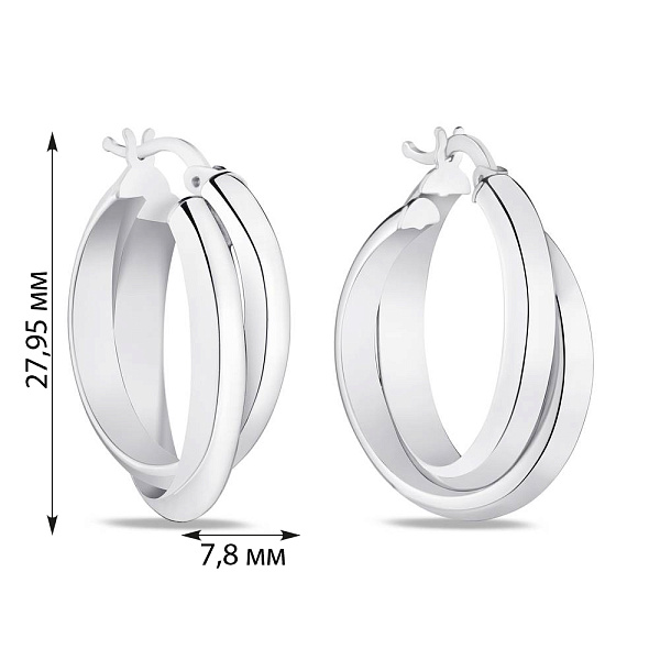 Сережки из серебра (арт. 7502/4275/20) – изображение 2