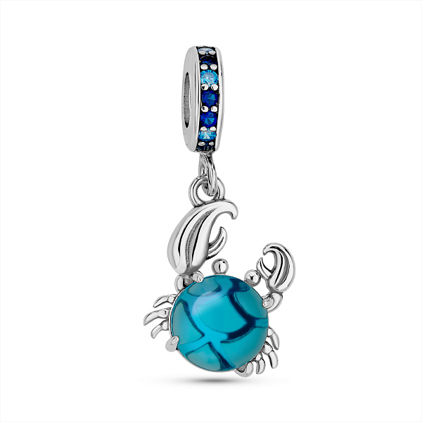 Серебряный шарм Краб (арт. 7903/4360аг) – изображение 1