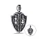 Серебряный двухсторонний подвес (арт. 7903/239пю) – изображение 1