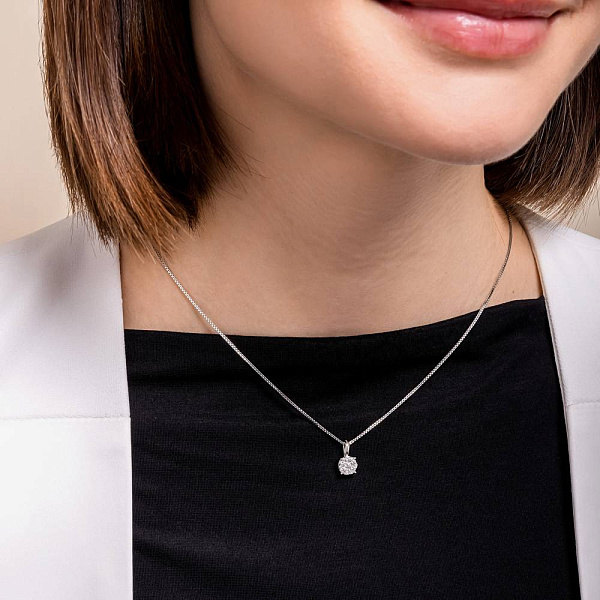 Золотой кулон с бриллиантами (арт. П341465020б) – изображение 2
