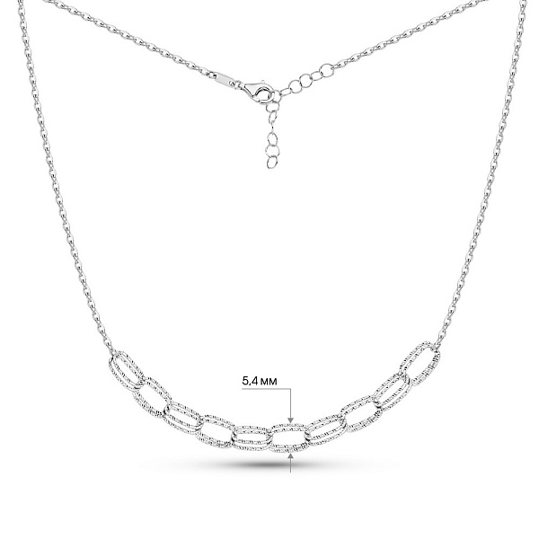 Колье из белого золота Francelli (арт. 352573б) – изображение 3