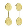 Золотые серьги пусеты Diva (арт. 107596ж) – изображение 1