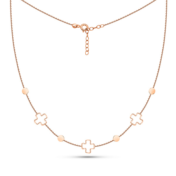Золотое колье без камней (арт. 352637) – изображение 2