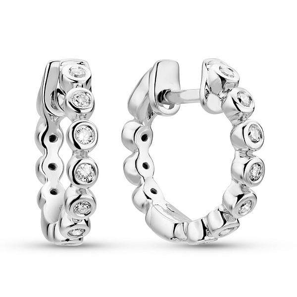 Золотые серьги с бриллиантами (арт. С341453010б) – изображение 1