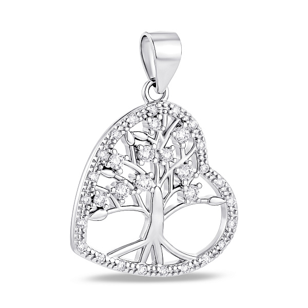 Серебряная подвеска древо жизни с фианитами (арт. 7503/4660) – изображение 1