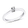Серебряное кольцо с фианитом (арт. 7501/11020р) – изображение 1