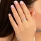 Золотое кольцо с бриллиантами (арт. К011871100б) – изображение 2