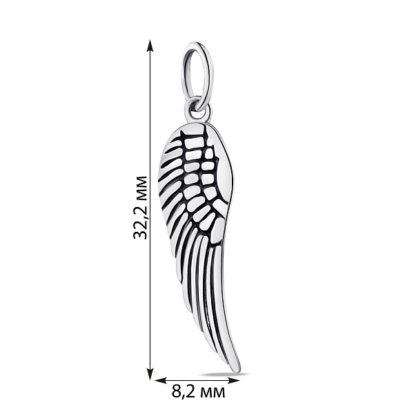 Серебряный подвес Крыло (арт. 7903/3999) – изображение 2