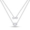 Серебряное многослойное колье (арт. 7507/2230)