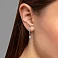 Золотые серьги с бриллиантами (арт. 2192178202) – изображение 2