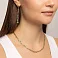 Золотые сережки Francelli (арт. 108031жг) – изображение 4