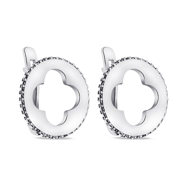 Сережки зі срібла Конюшина (арт. 7502/2104) – зображення 1