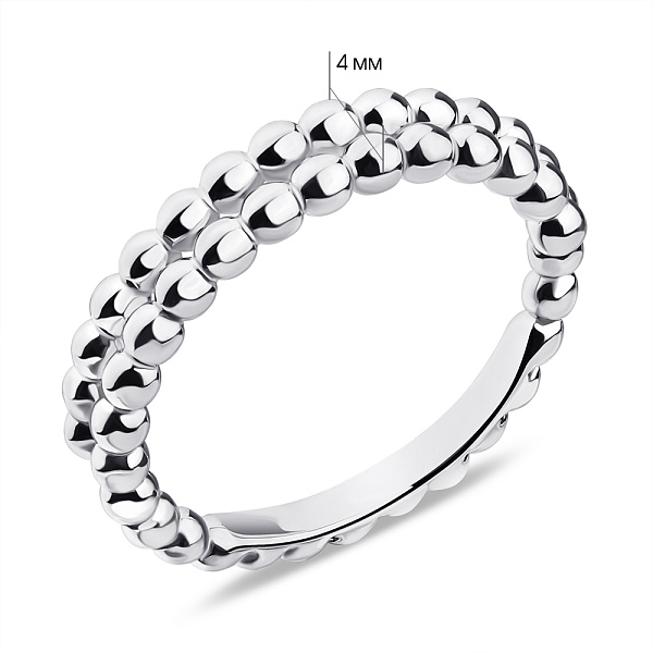 Серебряное кольцо без камней (арт. 7501/6383) – изображение 2