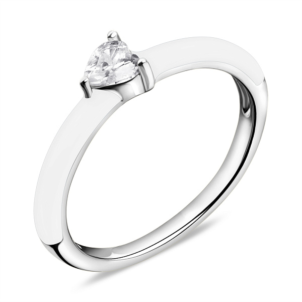 Серебряное кольцо с фианитом (арт. 7501/5737еб) – изображение 1