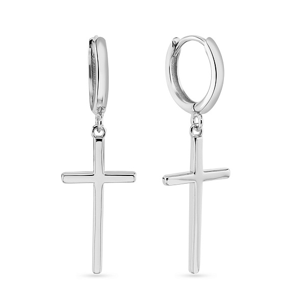 Серьги из серебра с подвесками (арт. 7502/4601/10) – изображение 1