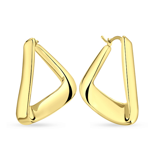 Сережки Francelli з жовтого золота без каміння (арт. е108927ж) – зображення 1