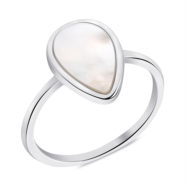 Серебряное кольцо с перламутром (арт. 7501/6798п) – изображение 1