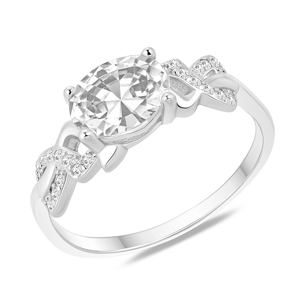 Серебряное кольцо с фианитами (арт. 7501/8699) – изображение 1