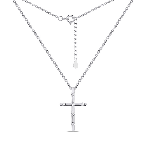 Колье из серебра с фианитами (арт. 7507/1699) – изображение 2