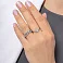 Серебряное кольцо с россыпью из фианитов (арт. 7501/6992) – изображение 2