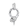 Серебряный подвес Змея с фианитами (арт. 7503/4470ч) – изображение 1