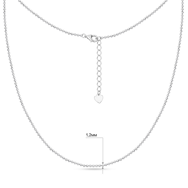 Серебряное колье с эмалью без камней (арт. 7507/2510еб) – изображение 3