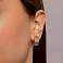 Сережки из желтого золота (арт. 1091106/15жб) – изображение 2