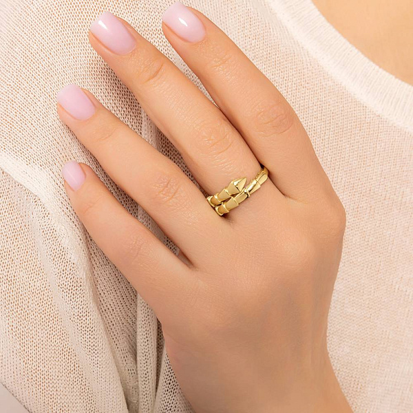 Кольцо из желтого золота без камней (арт. 156577ж) – изображение 2