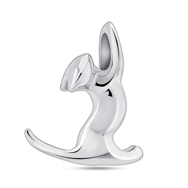 Серебряный кулон Котик без камней (арт. 7503/698П) – изображение 1