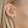 Сережки-пусеты из красного золота с бриллиантами (арт. Т011086020) – изображение 2