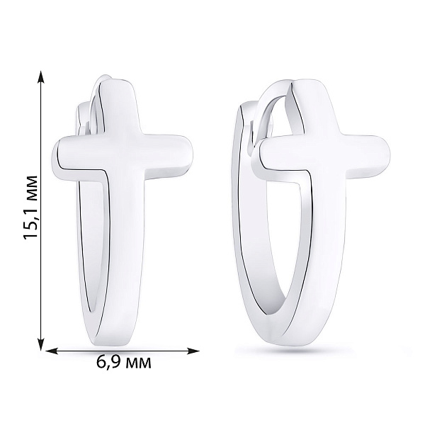 Серьги из серебра (арт. 7502/4930/15) – изображение 2