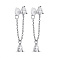 Серебряные серьги с фианитами (арт. 7518/7065) – изображение 1