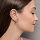Серьги из желтого золота с фианитами (арт. 105683ж) – изображение 3