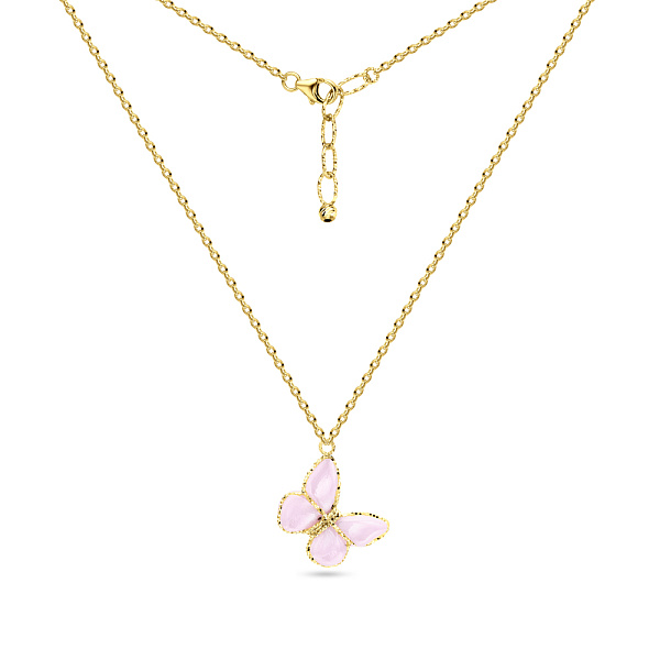 Золотое колье Francelli с керамикой (арт. 352369жкмр) – изображение 2